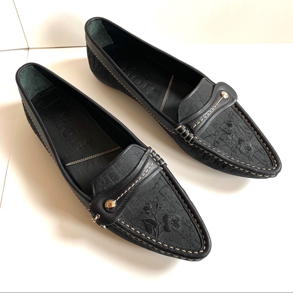 Dior black loafers